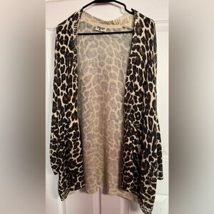 Show Me Your MuMu Cheetah Club Knit Open Cardigan
